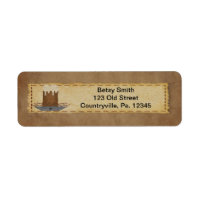 Primitive Candle Address Label