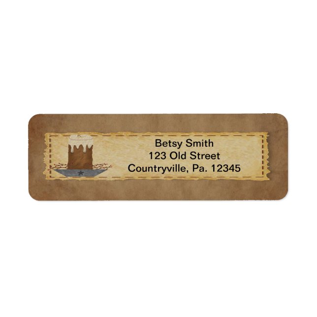 Primitive Candle Address Label (Front)