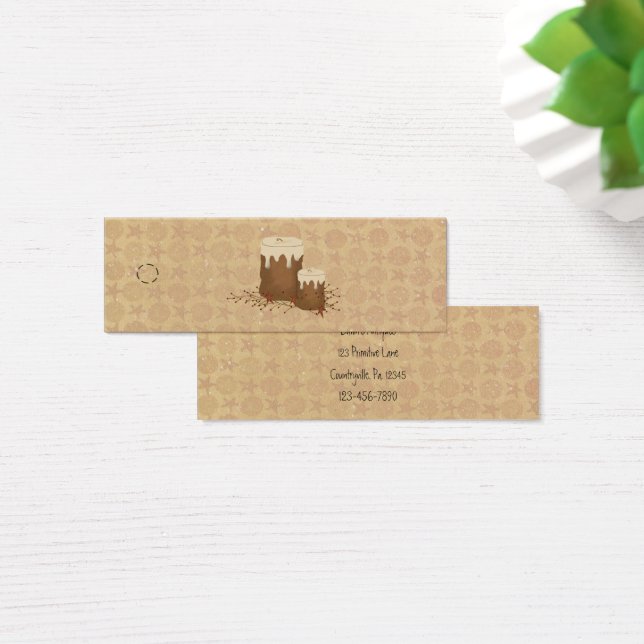 Primitive Candles Skinny Hang Tag (Desk)