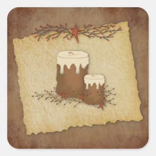 Primitive Candles Sticker