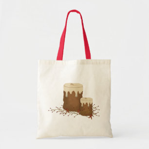 Primitive Candles Tote Bag