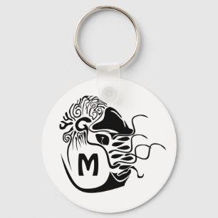 Primitive Chambered Nautilus Monogram Keychain