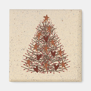 Primitive Christmas Tree Magnet