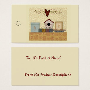 Primitive Collection Hang Tag