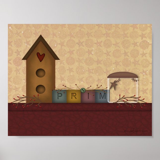 Primitive Country Shelf Print (Front)