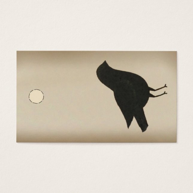 Primitive Crow Hang Tag (Front)