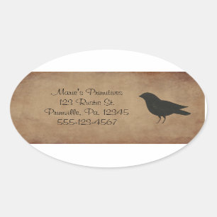 Primitive Crow Sticker
