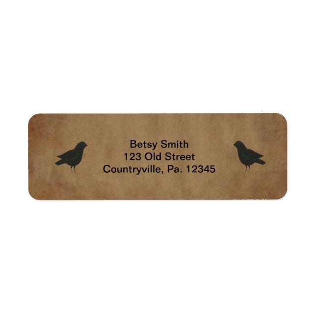 Primitive Crows Address Label (Front)