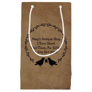 Primitive Crows Circle Gift Bag