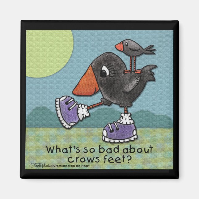 Primitive Crows- Crows Feet Magnet (Front)