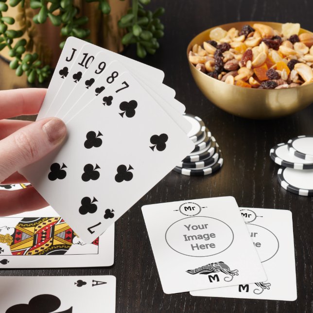 Primitive Cuttlefish in a Dark Stencil Style Playing Cards (In Situ)