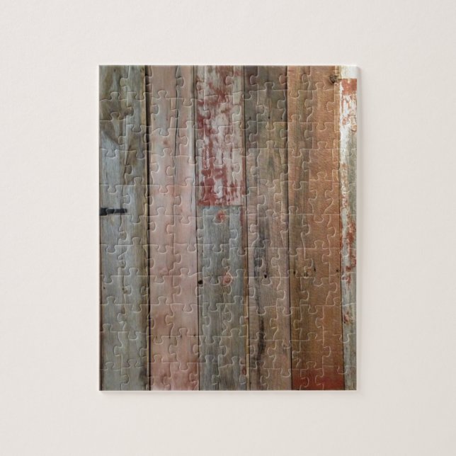 primitive farmhouse western country barn wood jigsaw puzzle (Vertical)
