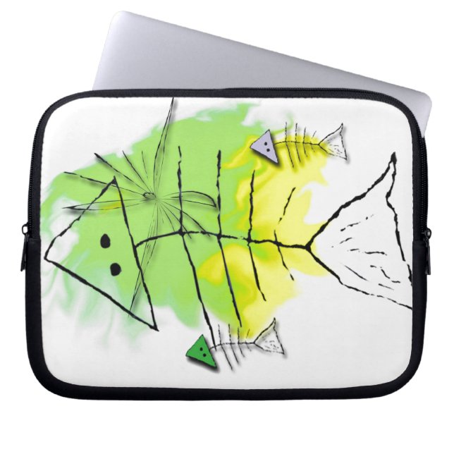 Primitive Fish Laptop Bag (Front)