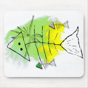 Primitive Fish Mousepad
