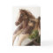 Primitive Folk Art Christmas Card - Rocking Horse