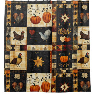 Primitive Folk Art Quilt Pattern   Rustic Autumn