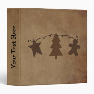 Primitive Holiday Ornaments Binder