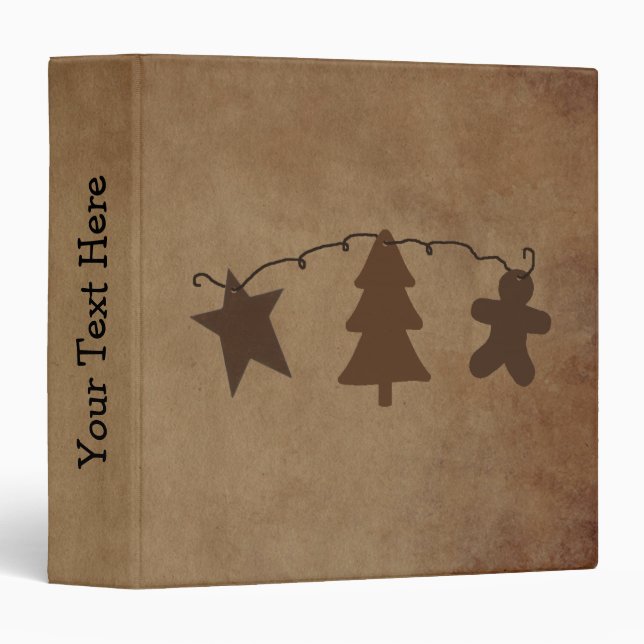 Primitive Holiday Ornaments Binder (Front/Spine)