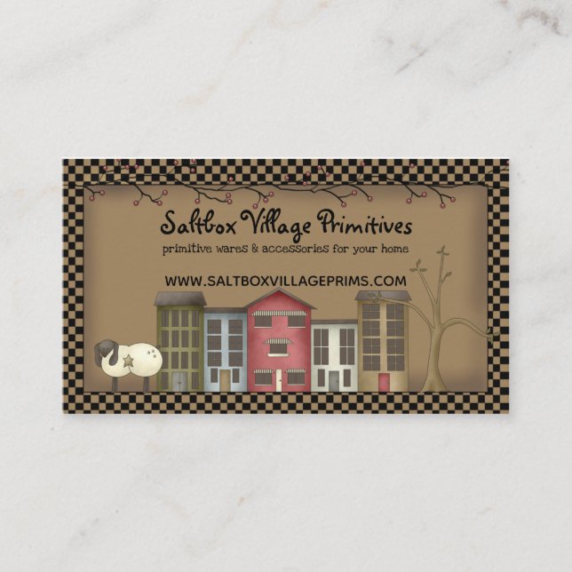 Primitive Home Business Card (Front)