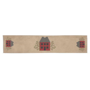 Primitive House Table Runner