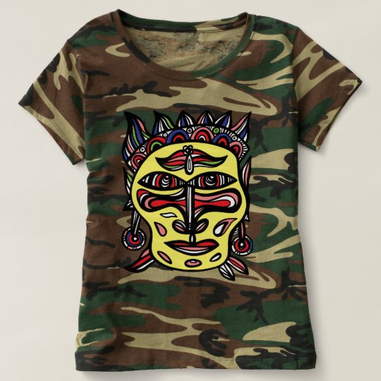 "Primitive Mask" Women's Camouflage T-Shirt