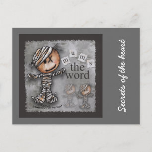 Primitive Mummy-Mums the Word Postcard