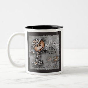 Primitive Mummy-Mums the Word Two-Tone Coffee Mug