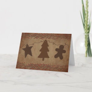 Primitive Ornaments Card