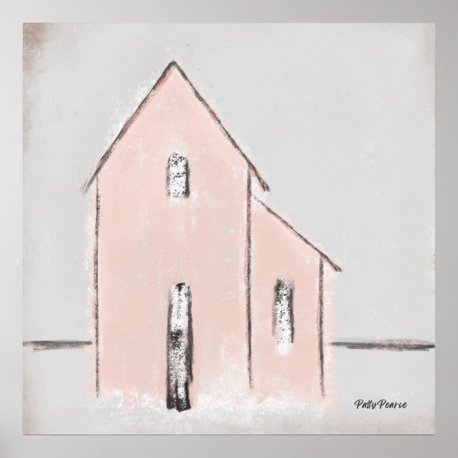 Primitive Pink House Poster (Front)