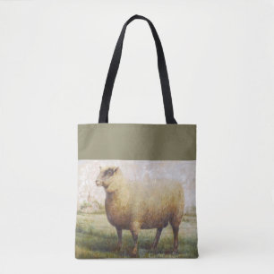 Primitive Sheep Tote Bag