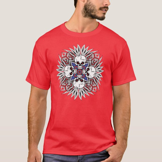 Primitive Skulls T-Shirt (Front)