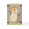 Primitive Snowman Christmas Card