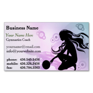 Primo Gymnastics Coach Magnetic Business Card