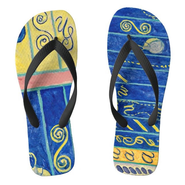 Primordial Chaos 13 | Hilma af Klint | Flip Flops (Footbed)