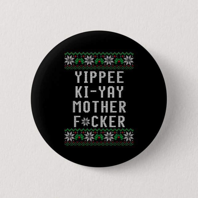 Primotees Uni-adults Black Christmas - Small - Lon 2 Inch Round Button (Front)