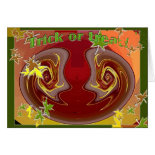 Primrose Abstract Halloween Card