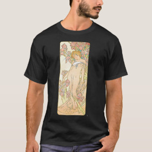 Primrose -Alphonse Mucha -Art Nouveau Mucha -Vinta T-Shirt
