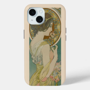 Primrose by Alphonse Mucha (1899) iPhone 15 Case