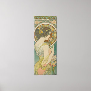 Primrose by Alphonse Mucha Canvas Print