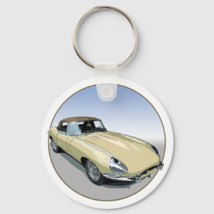 Primrose E Type Roadster Keychain