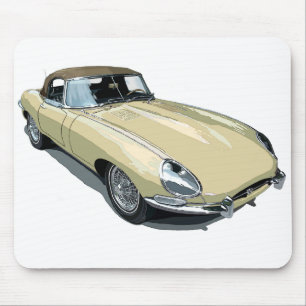 Primrose E Type Roadster Mouse Pad