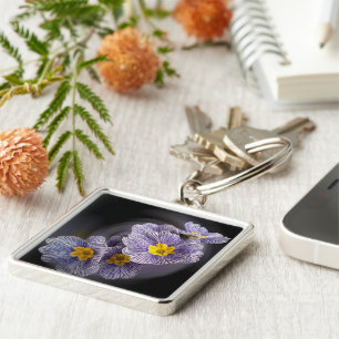Primrose  flowers keychain
