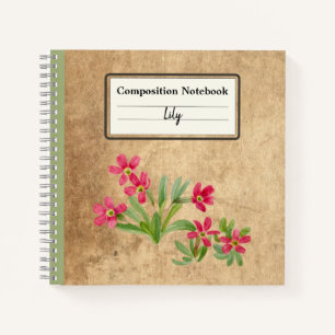 Primrose Personalized Composition Notebook