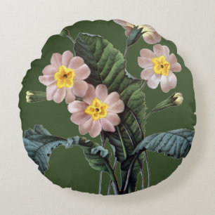 Primrose (Primula Aucalis) Round Pillow