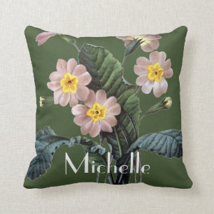 Primrose (Primula Aucalis) Throw Pillow