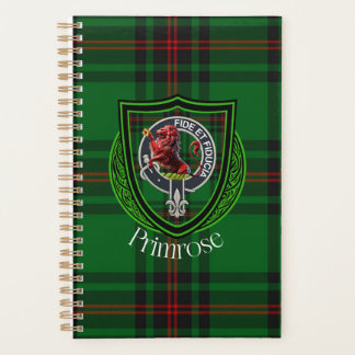 Primrose Scottish Clan Tartan & Crest Planner