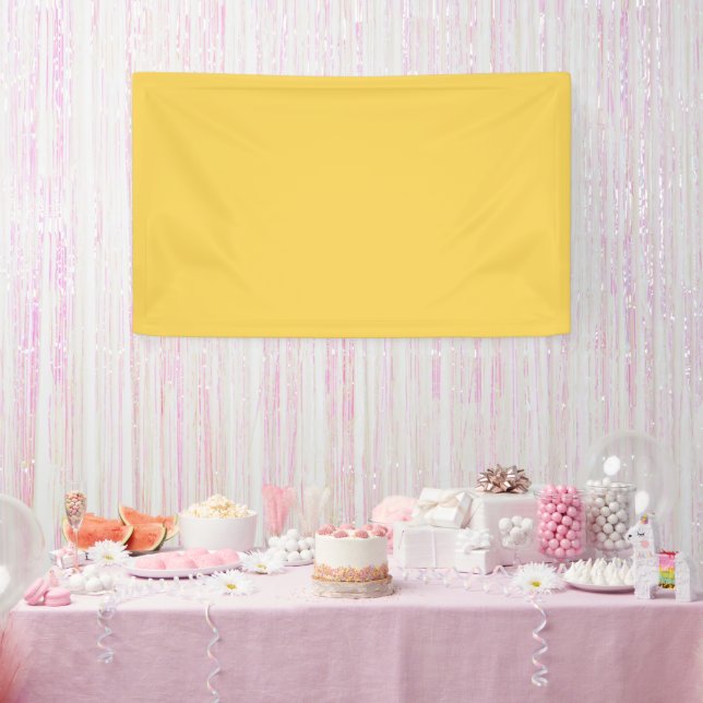 Primrose Yellow Solid Colour Banner (Party)