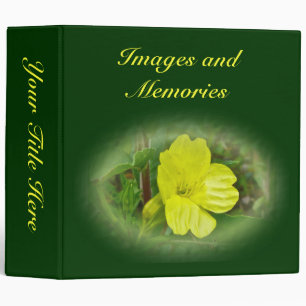 Primrose Yellow Wildflower Coordinating Items Binder