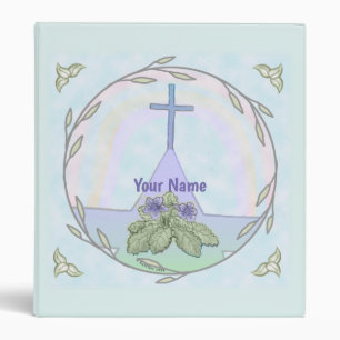 Primroses Christian Cross binder