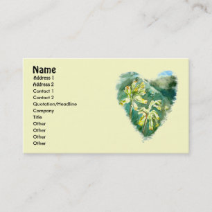 Primula Veris Heart business card